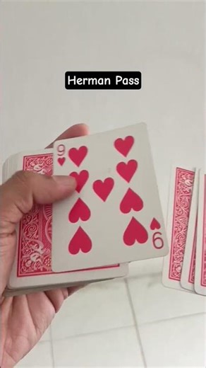 Salah satu teknik #cardcontrol dalam sulap kartu yakininya Herman Pass. #sulapkartu #sulap