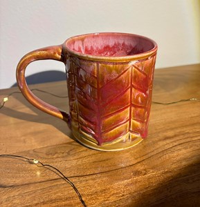 Geometric Pink Mug - Etsy