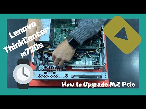 How to upgrade M.2 Pcie Nvme SSD Lenovo ThinkCentre M720s disassembly