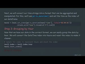 How to Convert Time Objects and Group Data by Hour in Pandas