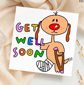 Get Well Soon - Funny Get Well Card - Get Well Soon Card, Thinking of You Card- Friendship Card - Funny Card -personalised Card - Etsy