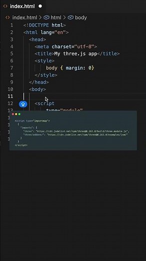Get started using Three.js without having to use npm