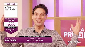 Here at Hochanda - we are introducing Craft Price Drop where everyone pays the final lowest price! Your chance to grab some incredible goodies from your favourite crafting brands at never before seen prices! Beat the clock and grab yours before the deal runs out! Tune in for the launch tomorrow at 8am. | The Craft Store