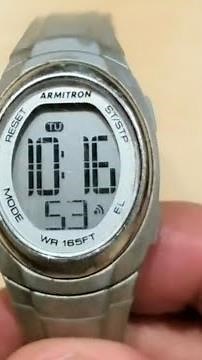 How to turn off alarm on Armitron watch