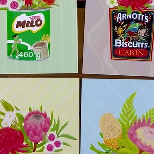 Australian Native Flowers Postcard, Aussie Icon Art, Set of 4 Bundle - Etsy Australia