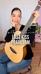 6.9K views · 185 reactions | Guitar tutorial for Last Kiss (Pearl Jam version) All you need is 4 chords: G Em C D Play the travel guitar by @anuenueusa ❤️ #guitar #guitarra #guitartutorial #guitartutorials #tutorialdeguitarra #pearljam | Bernadette Teaches Music | Facebook