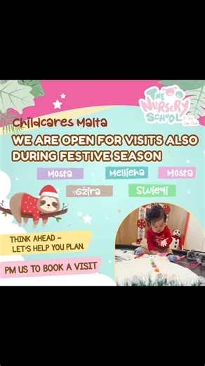 🌟 FREE CHILDCARE IN MALTA | ENROLL NOW 2026–2027 🌟Looking for free childcare in Swieqi, Mosta, Gżira or Mellieħa, Malta?Welcome to The Nursery School Childcare Centre — one of the leading childcare providers in Malta.We offer a safe, nurturing, and stimulating learning environment for babies through pre-kindergarten, supporting your child’s early development with care, structure, and love.👶 What We Offer:✔️ Free Childcare Scheme in Malta✔️ Private Childcare Options✔️ Experienced & dedicated c