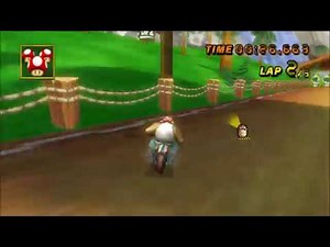 [MKW TAS] DS Yoshi Falls Flap - 17.639 (Super Grinding)