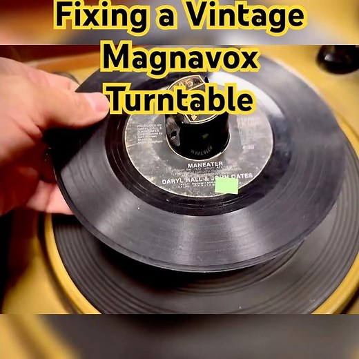 Fixing a Vintage Magnavox Turntable #rockmine #vinylrecords #turntable #vinyl #record
