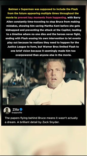 The Flash was supposed to rewrite the events of Batman v Superman: Dawn of Justice (2016)