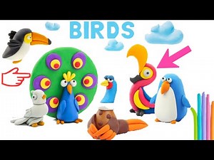 Hey Clay Bird - Talking Peacock & Ara Parrot