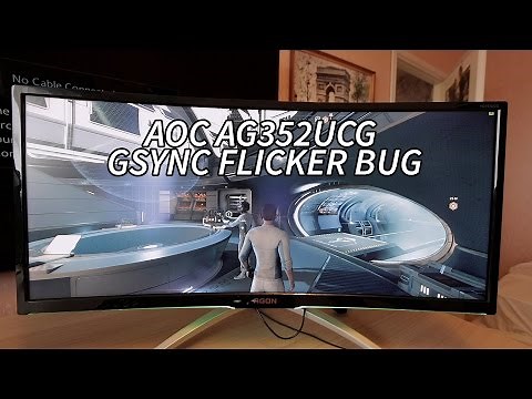 The AOC AG352UCG VA Panel GSYNC Flicker Bug