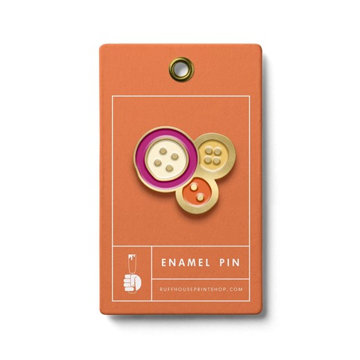 Button Cluster Enamel Pin | Bag Accessories - Etsy