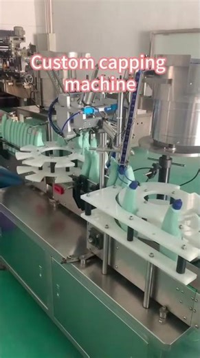 Custom-made capping machine for toilet cleaner bottles
