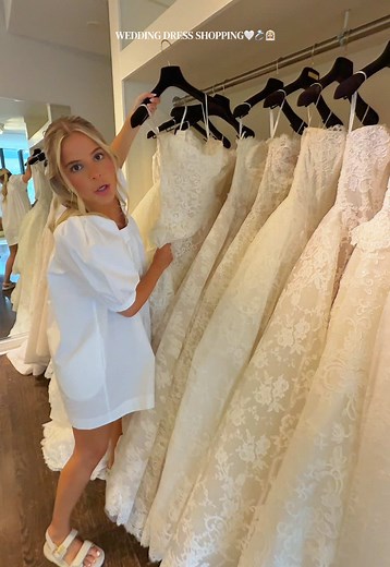 Wedding Dress Try-On: Pearl-Embellished Gowns & Long Sleeves