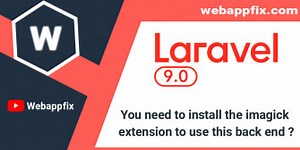 Install the Imagick Extension to Use this Back End