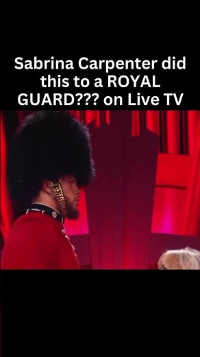 Sabrina Carpenter SHOCKS a Royal Guard at the 2025 BRIT Awards! 😱👑