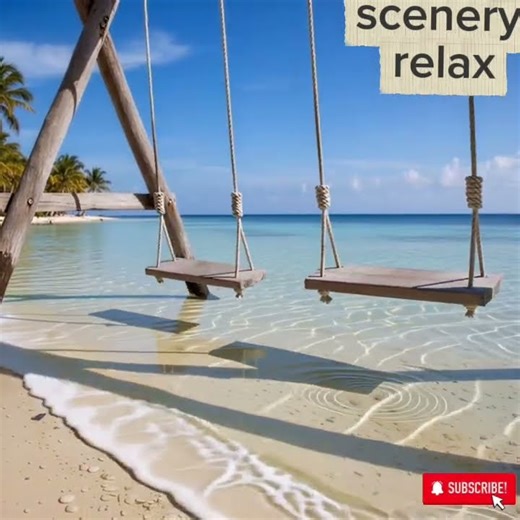“Escape for a minute” #relaxing #ocean #swing