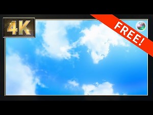 【4K】無料CG背景素材 30秒ループ動画 青空を流れる雲