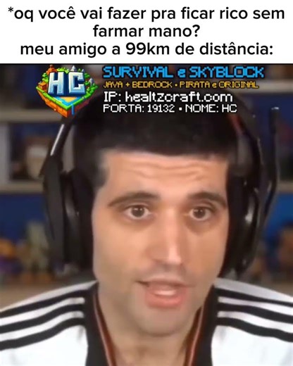 Tem que farmar mano #servidorbr #servidorsurvival #minecraft #fyp