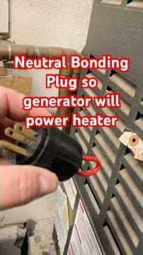 How Neutral Bonding lets a Generator Power a Gas Furnace Heat during power outage