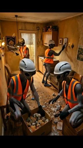 Alien workers clean the room | Community Repair Project