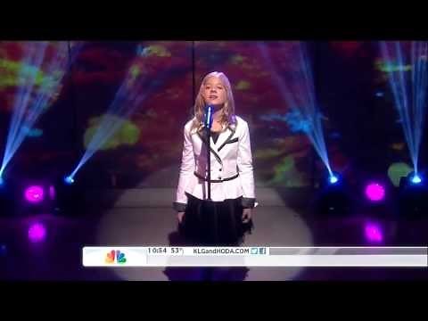 Jackie Evancho ,HD,singing Se from Cinema Paradiso ,live Today Show,HD 1080p