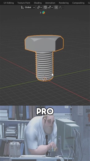 Blender Beginner vs Pro Modelling Bolt