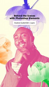 62 reactions | Here’s a peek behind the petals.  This vibrant look was made using the Duotone Guided Edit and a few creative layers to turn a simple portrait into a colorful statement piece. Inspired to try it? This edit’s a fan favorite. | Adobe Photoshop Elements & Premiere Elements | Facebook