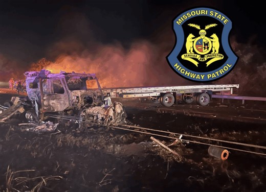 Vehicle catches fire on I-70 causing lanes to be shut down
