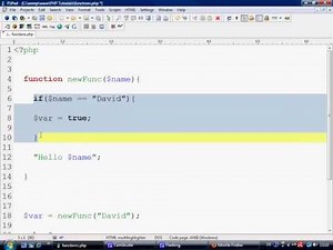 PHP Tutorial - Introduction to Building Functions