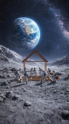 What If We Built a Cabin on the Moon? | Amazing Timelapse