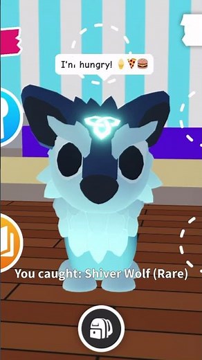 I got a SHIVER WOLF in adopt me! #adoptme #roblox #wolf