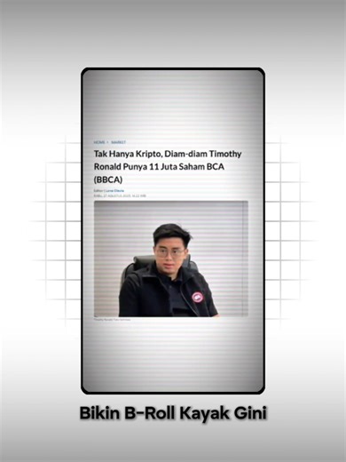 Cara Clipper Bikin B-Roll Motion Di CapCut