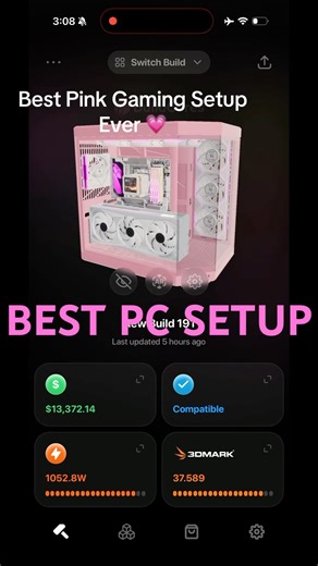 Best Pink Gaming Setup Ever 💖🔥 #buildcores #pcsetup #gamingpc #pinksetup #setup
