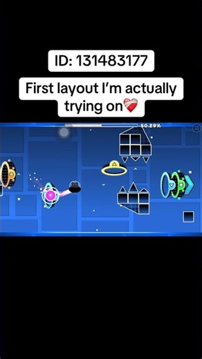 Had to record on mobile so I look so bad at gameplay (can’t record on pc sadly) #geometrydash