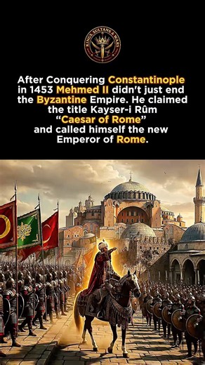 When Mehmed II Became the New Caesar of Rome. #MehmedII #Constantinople #OttomanEmpire #history