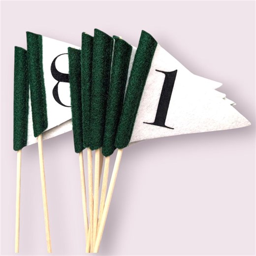 RESERVED Party Table Numbers- Custom Mini Pennant Flags for Weddings and Birthdays - Etsy