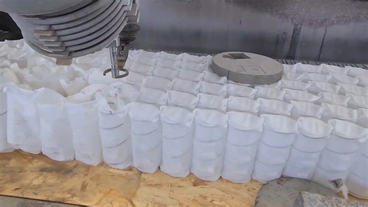 free the springs #waterjet #cnc #machine #bed #diy #springs #fun