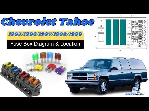 Fuse Box Location & Diagrams: Chevrolet Tahoe 1995 / 1996 / 1997 / 1998 / 1999 Owner's Manual