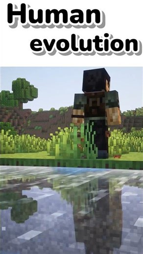 Human evolution😂😂 #minecraft