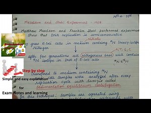 Meselson and Stahl experiment to prove DNA replication is semiconservative