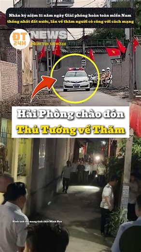 Hai Phong welcomes the Prime Minister on his visit.