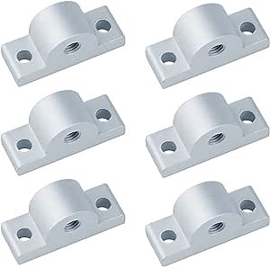 6 Pack Caster Wheel Connector for 2020 Series Aluminum Extrusion Profile | Leveling Feet Mount Accessories