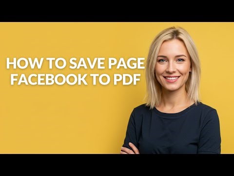 How to Save Page Facebook to Pdf - Julia'sTutorials