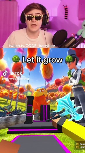 Lorax 'Let It Grow' Lyrics | Krunker Parkour Gameplay