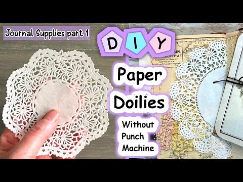 How to make paper doilies without punching machine | diy paper doilies | Homemade paper doilies