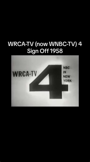 WNBC-TV 4 Sign Off from 1958 - A Nostalgic Moment
