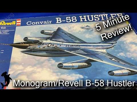 Monogram/Revell 1/48 B-58 Hustler | 5 Minute Nostalgia Review