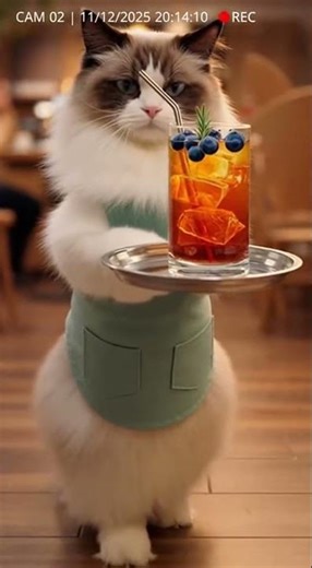 Unexpected Recording Features A Ragdoll Cat at Scene